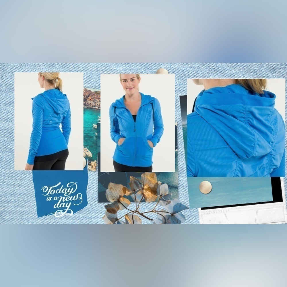 Lululemon Dance Studio Jacket  Cornflower (Vintage & Rare) 2011 (Size 8)